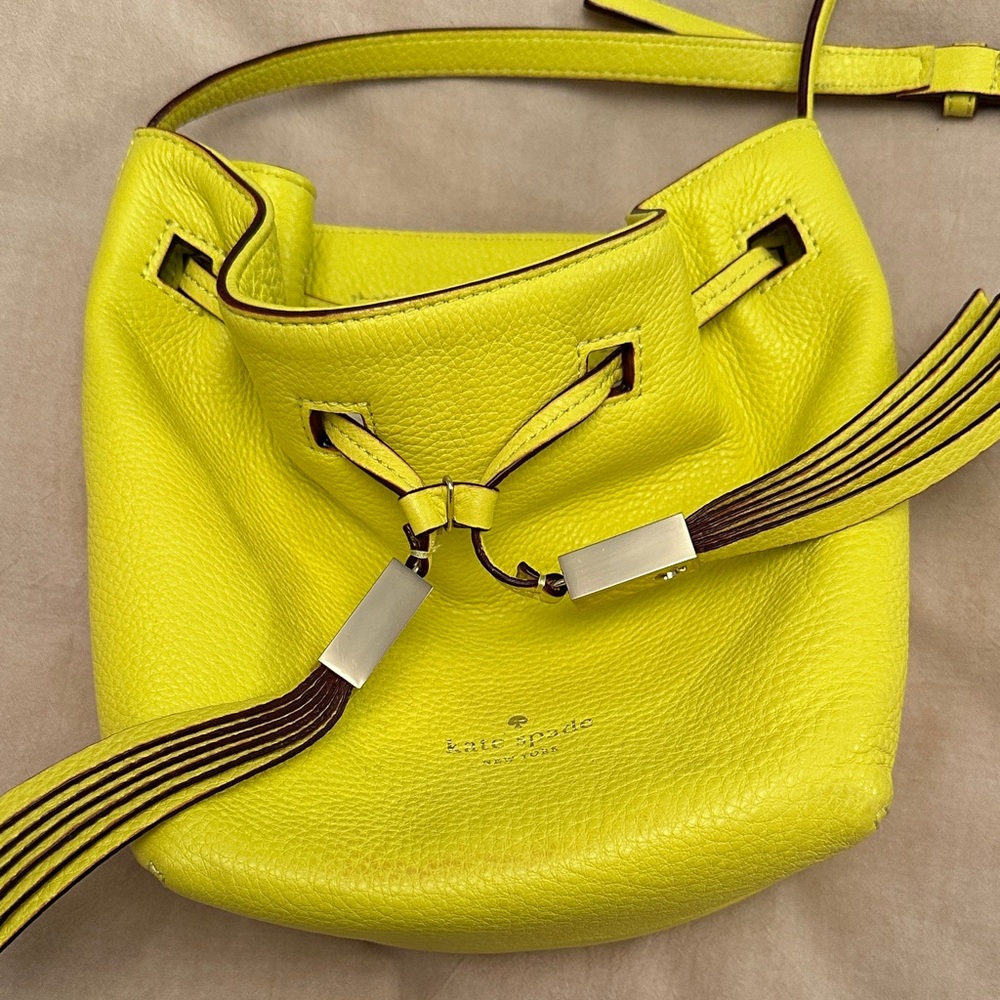 Kate Spade Lime Green Leather Shoulder Bag